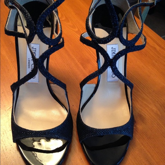 Jimmy Choo "Lang" Sandal in INK 39.5 - Picture 3 of 4