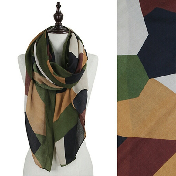 *SOLD 60% OFF* Fragmented Colors Oblong Scarf
