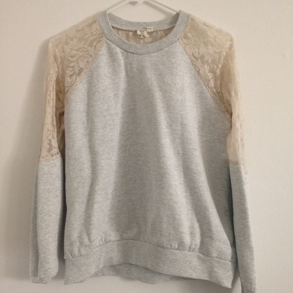 Urban Outfitters Lace Crewneck