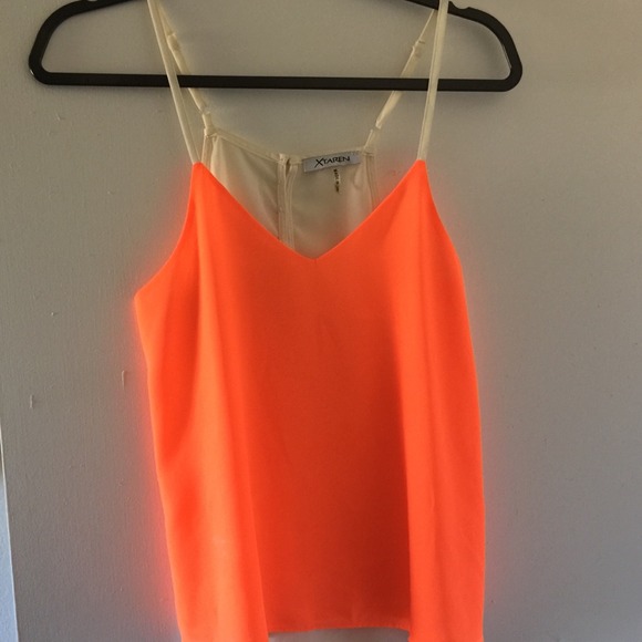 Orange neon tank