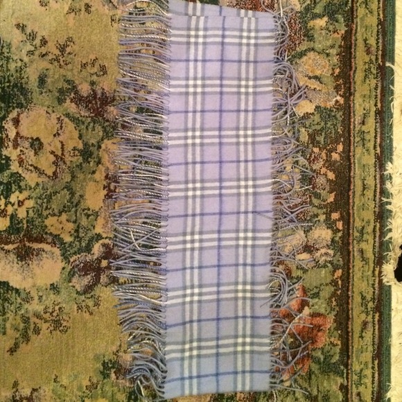 Burberry cashmere Happy scarf in light blue