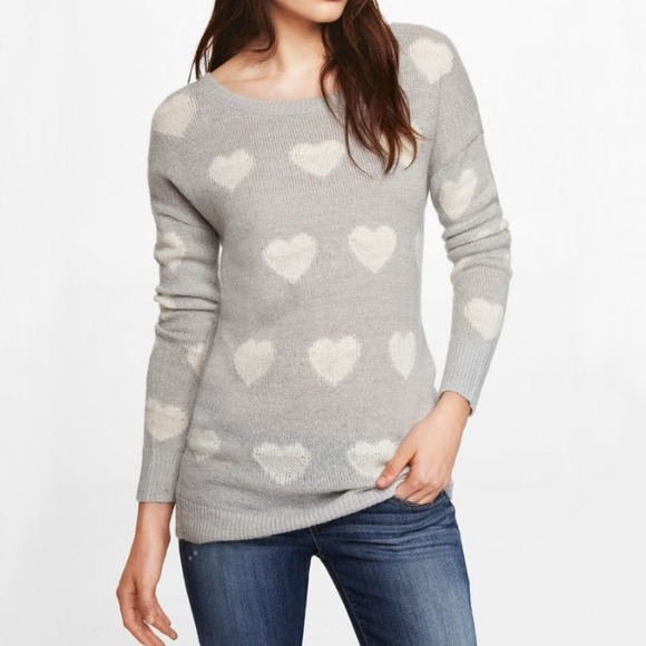 Express jacquard heart tunic