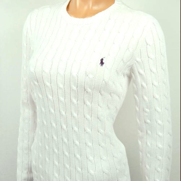 Ralph Lauren Sweaters - Classic White cable sweater