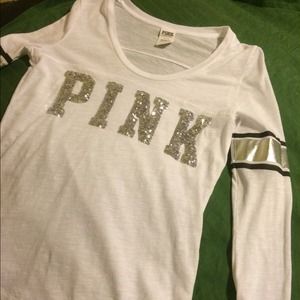 Bling pink tee