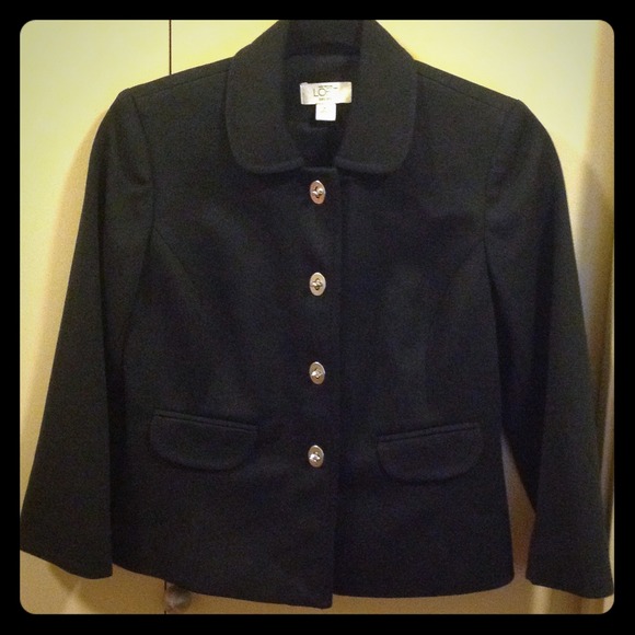 Ann Taylor Loft petite black jacket blazer 4p