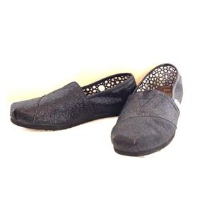 SOLD!!!! Women's glitter Toms 7.5