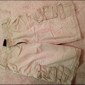 Light tan cargo shorts