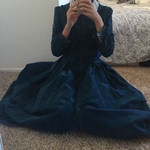 Long thick vintage dress