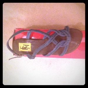 Sandals size 9 Jean denim sandals
