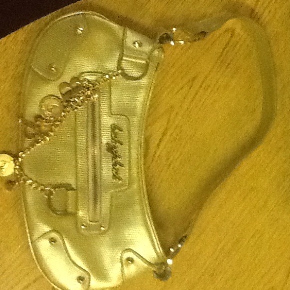 Gold Baby Phat purse