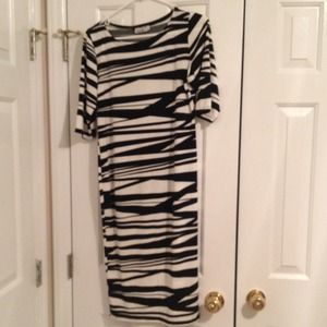 Black and White Bandage Dress