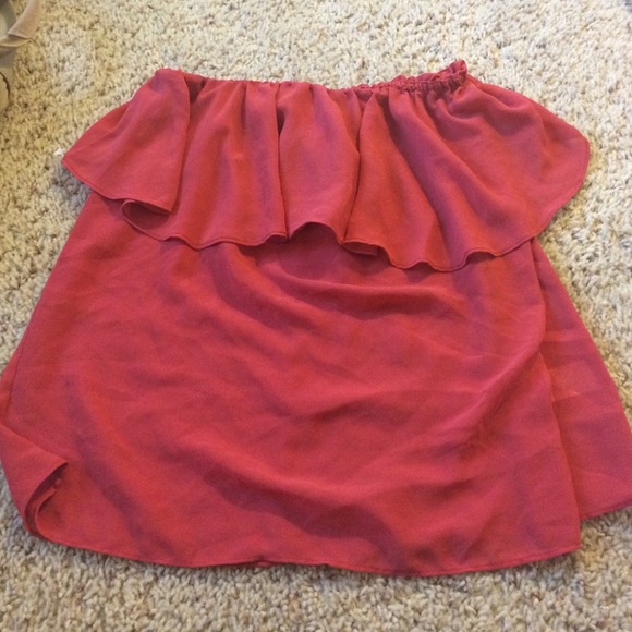Fora brand. Red chiffon tube top