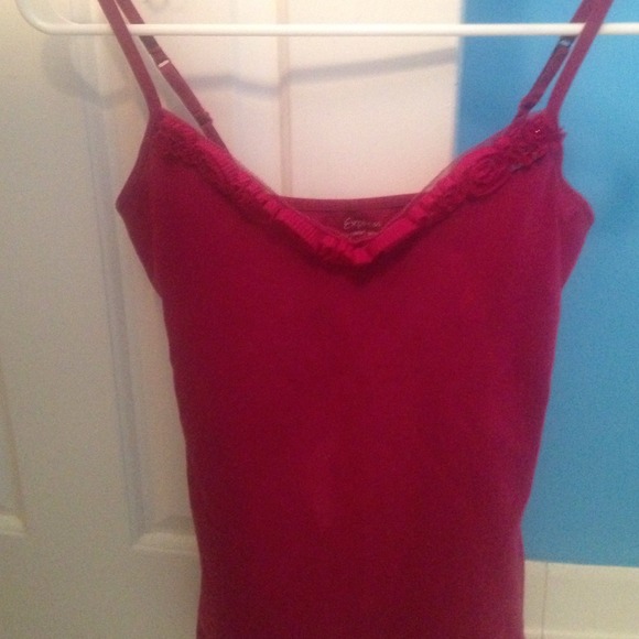 Express Sexy Basic Cami in Maroon