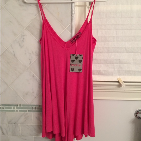 Fuschia Pink Flowy Romper