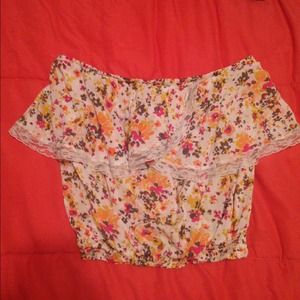 floral tube top
