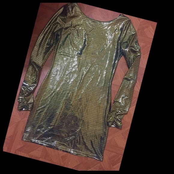 ✨ GOLD & BLACK PARTY DRESS ✨ - Picture 3 of 3