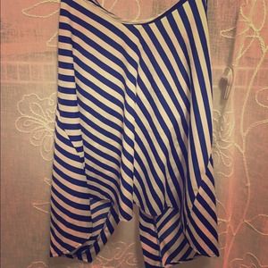 Oversized Striped flowy tank top