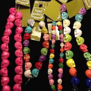 Skull beads! Imagine the possibilities!