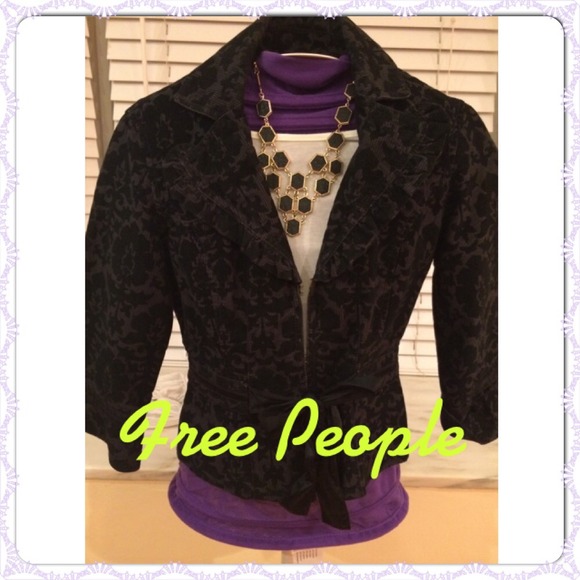 Free People Black Jacket