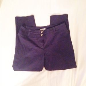H&M navy blue ankle length pants