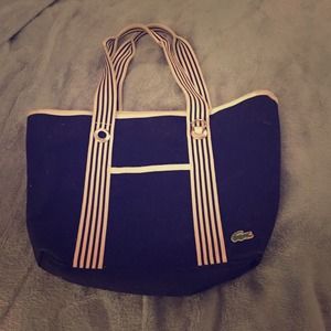 Lacoste black hand bag