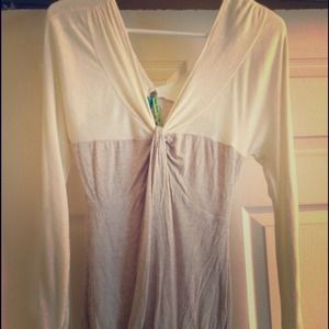 Free People Size Small Beige and Cream Top
