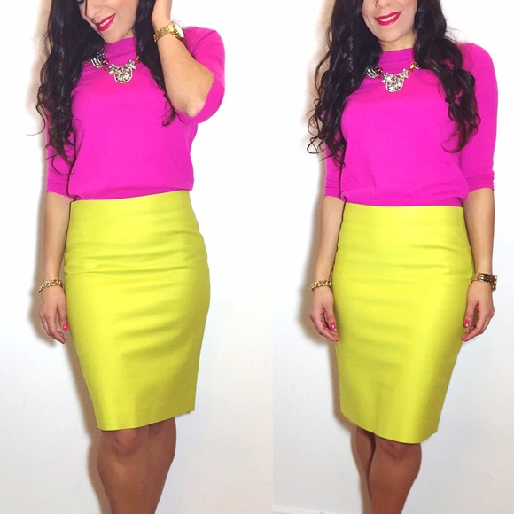 J. Crew Dresses & Skirts - 🚫SOLD🚫J. Crew Neon Green Pencil Skirt