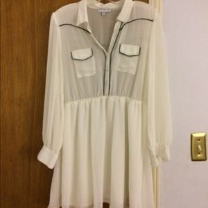 ✖️sold✖️cotton on semi-sheer dress, size L