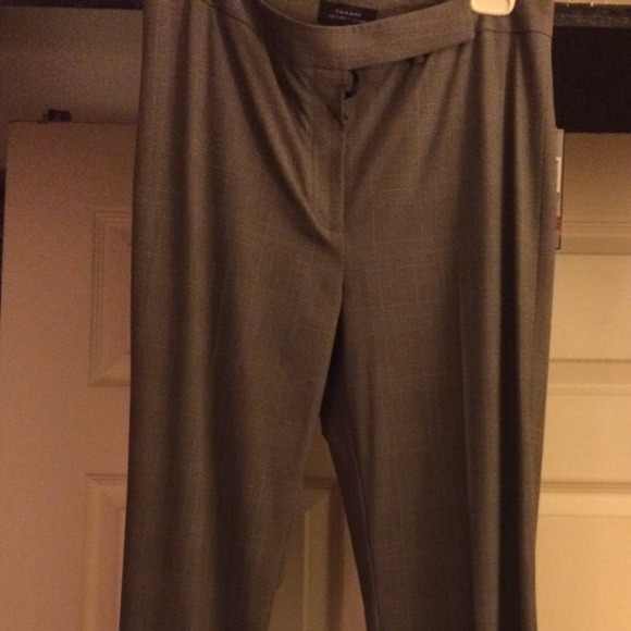 Tahari Size 6 Versailles Black/Ivory Dress Pants