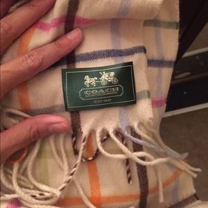 100% Authentic Coach Tattersall Cashmere Scarf!