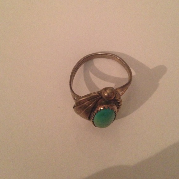 Teal silver ring - Picture 2 of 3