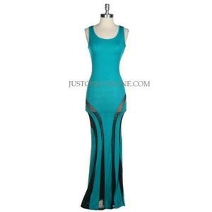 Teal Maxi Dress (NWOT)