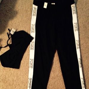 NWT VS PINK yoga leggings and bralette