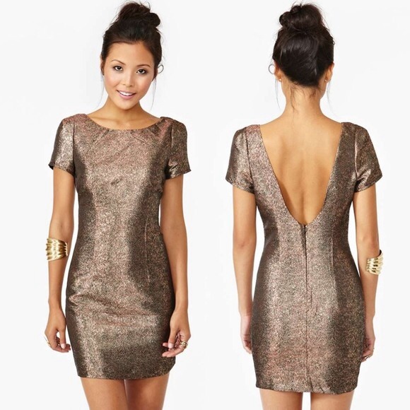 HOLIDAY Metallic Mini Dress