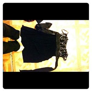 Black with sparkles short dress