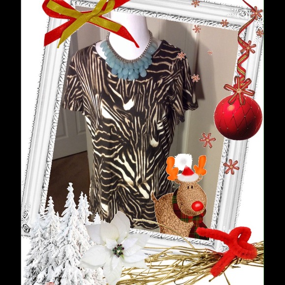 G BY GIULIANA RANCIC ANIMAL PRINT SHIRT