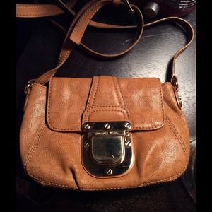 Mustard leather Michael Kors bag.