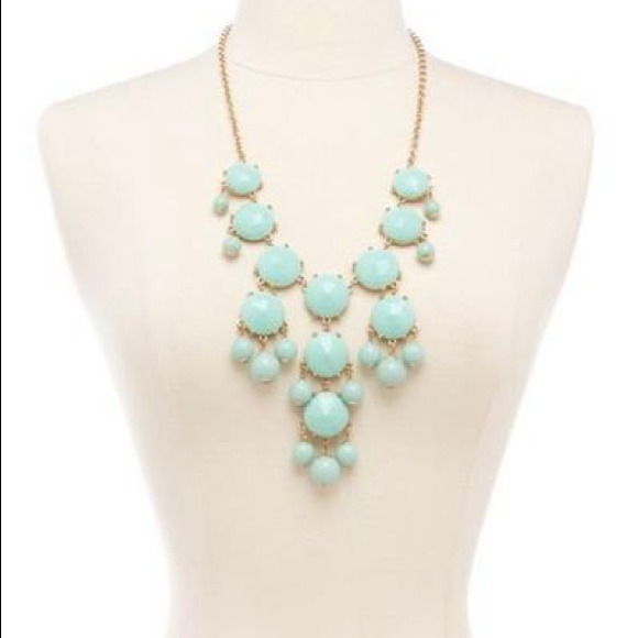 Mint pop bubble necklace