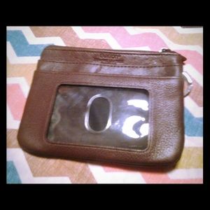 Leather coin purse