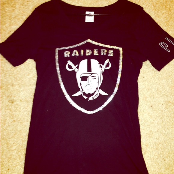 Authentic Victoria's Secret NFL Pink Raiders Tee