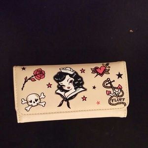 Pin up sailor girl fluff wallet