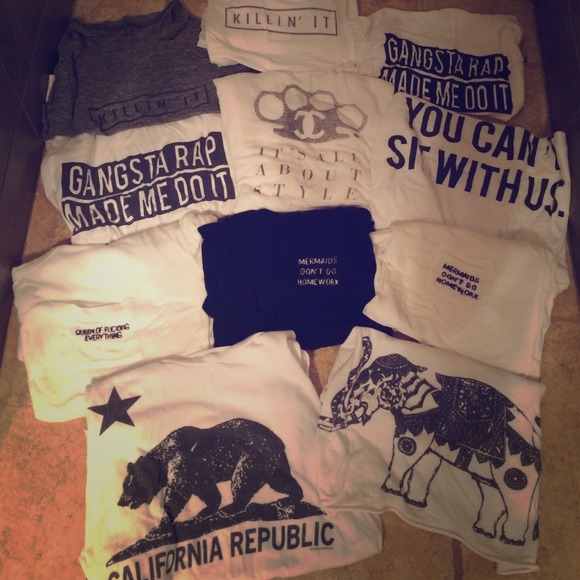 Brandy Melville graphic tops