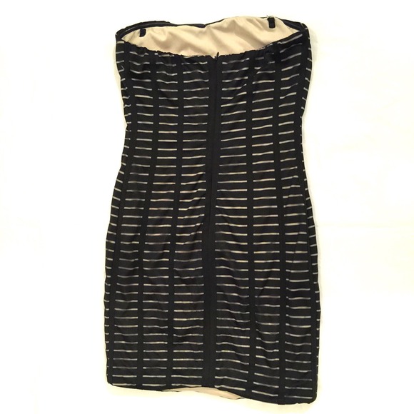 FOREVER XXI STRIPPED BODY-CON DRESS - Picture 2 of 2