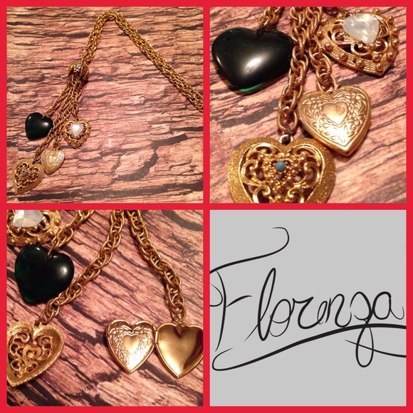 Florenza Jewelry - Vintage Florenza Gold & Jade Tassel Necklace Florenza Jewelry - Vintage Florenza Gold & Jade Tassel Necklace
