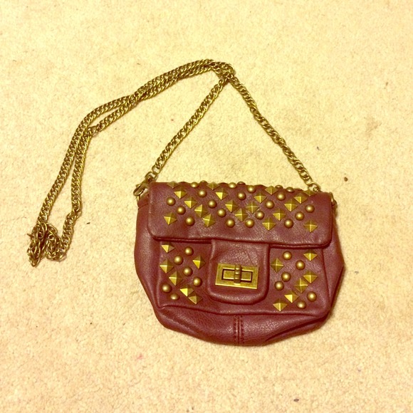 Maroon small purse