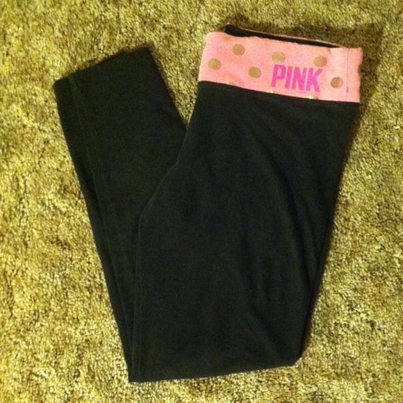 Pink yoga skinnys