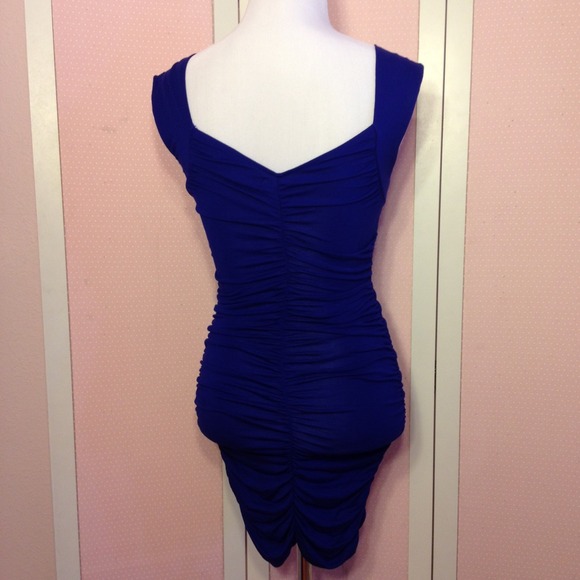 Blue Stretch Dress. - Picture 4 of 4