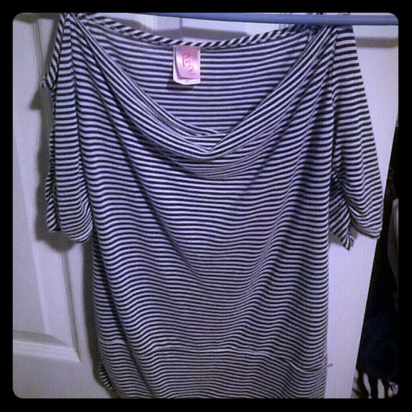 Blue and White striped top