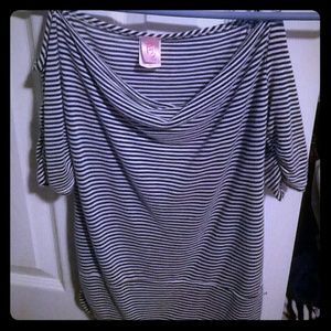 Blue and White striped top