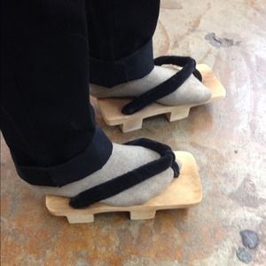 Getas the Japanese wooden sandals